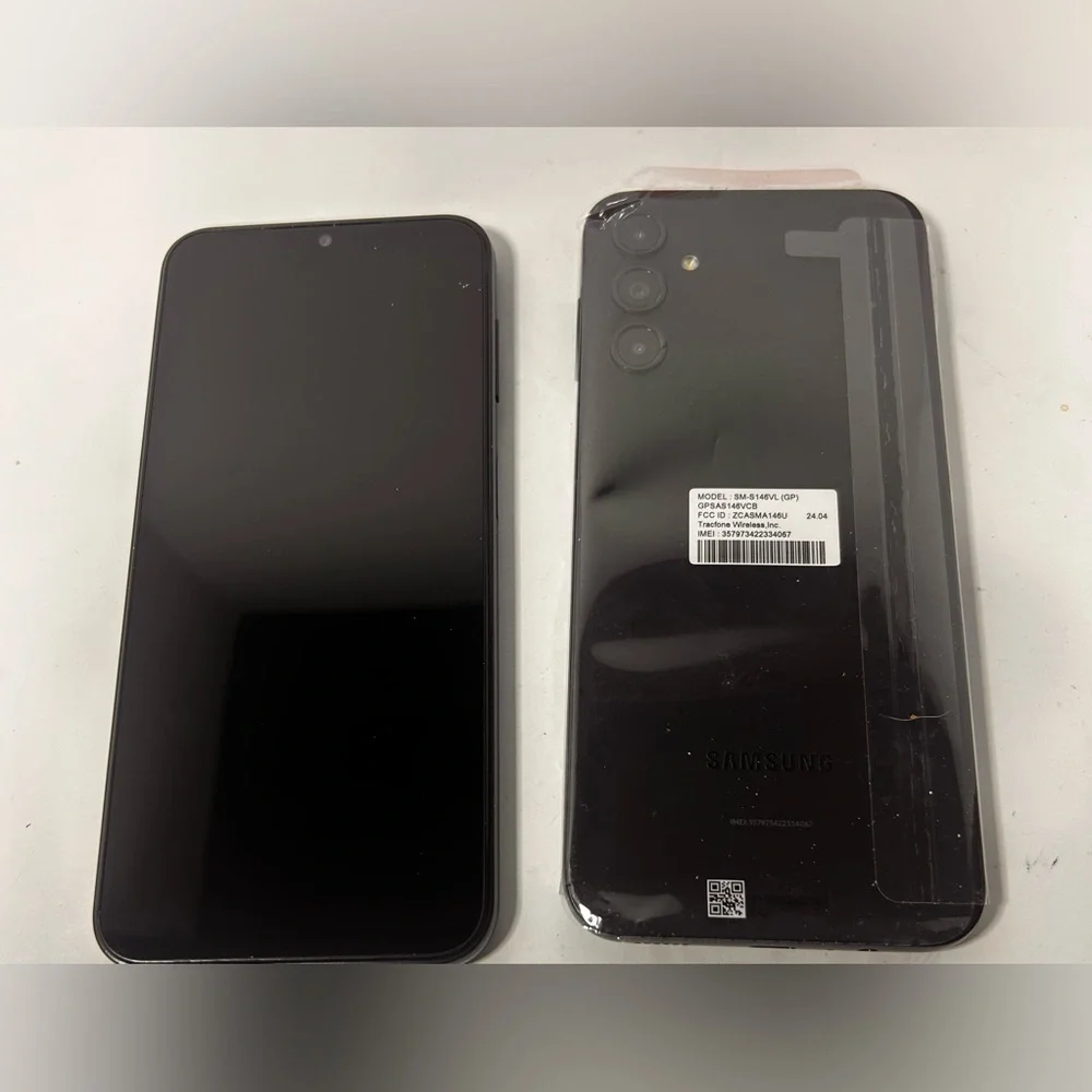 (2) Samsung Galaxy A14 5G Straight Talk. Black. Two Phones.Tested. SM-S146VL (GP